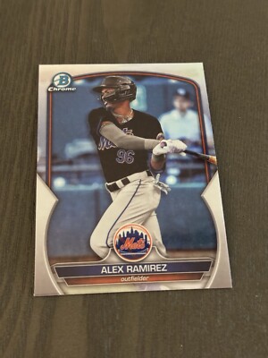 2023 Bowman Draft Chrome Refractor Parallel #BDC-17 ALEX RAMIREZ New York Mets