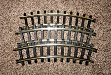 New Bright Holiday Express 3 CURVE TRACKS 384 series POLISHED train track