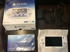 Sony PlayStation PS Vita PCH-2000ZA12 Wi-Fi model White w/Box charger [FROM JP]