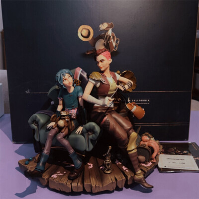 LOL Arcane: League of Legends Vi & Jinx Sculpture Official Statue Toy Collection