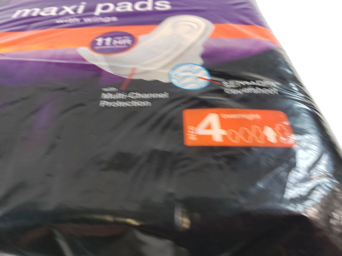 CVS Health 842800 Overnight Maxi Pads With Wings For Women 36 Pads 