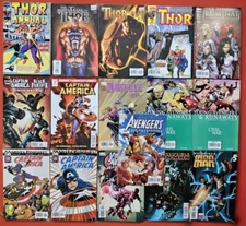 Lot Of 16 AVENGERS & Related Comic Books Thor Captain America Hawkeye Iron Man 