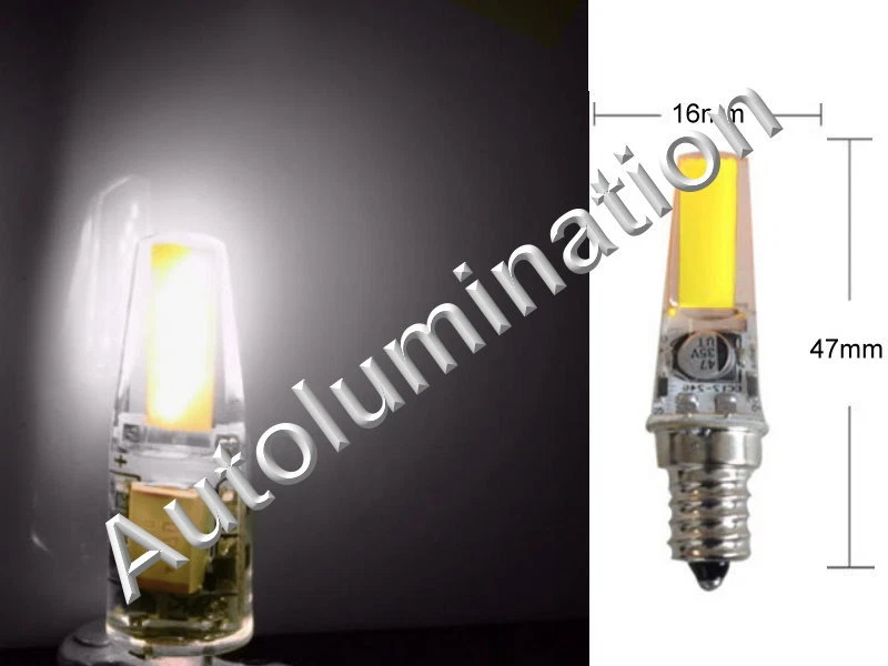 E12 COB LED 7W SMD Appliance Lights Bulb Lamp DC12V-24V Replaces WR02X12208  - Image 2 of 3