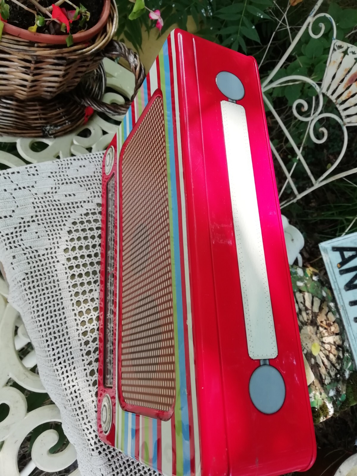 Vintage Retro Sainsbury's Radio Style Biscuit Collectable Tin eBay