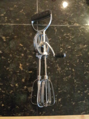 Vintage PRESTO EKCO Hand Mixer/Beater Made in USA Stainless Steel FarmHouse