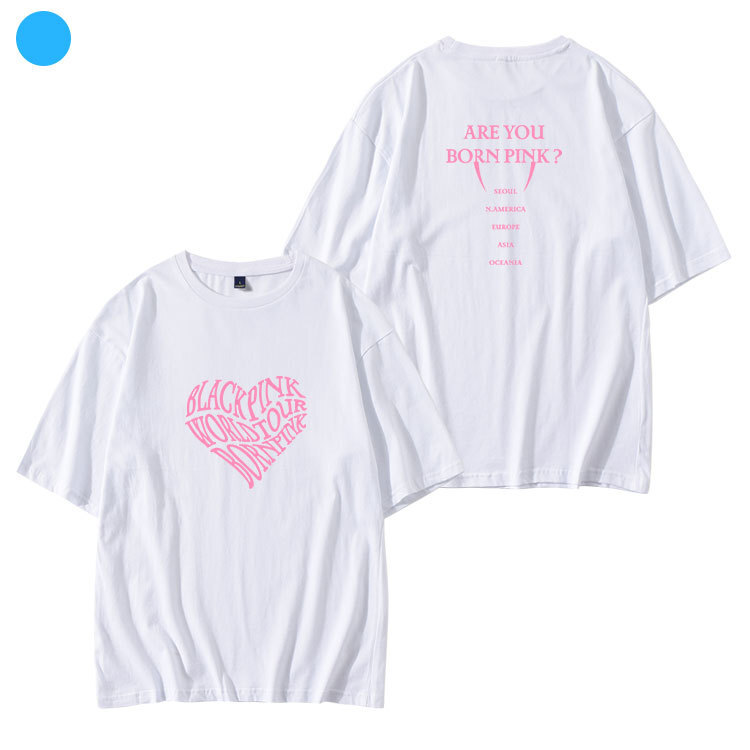 アイドル BLACKPINK HEART T-SHIRT TOKYO Tシャツ -BIG HEART LOGO-（BLACK）
