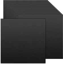 50 Sheets Black Cardstock 12 x 12, 230gsm/80lb Thick Paper 12x12 inch, 