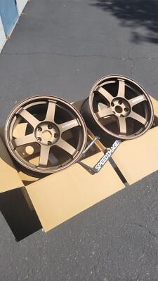 RAYS VOLK RACING TE37 SAGA S-PLUS 18X9.5 +38 5X114.3 BRONZE SET OF 4 WHEELS