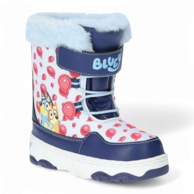 Bluey Toddler Kids 11 Faux Fur Trim Winter Snow Boots
