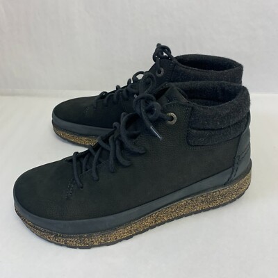 Birkenstock New w/o Box Honnef High Black Nubuck Leather  display picture 1