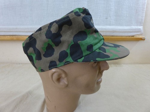 Wehrmacht M42 plane tree 3/4 camo cap - Platane Tarnmütze Feldmütze : 60 / 61 - Bild 6 von 13