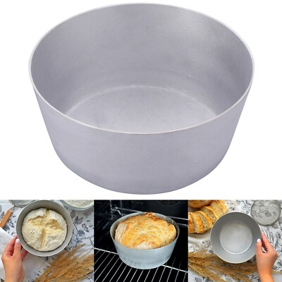 ROUND ALUMINIUM BREAD BAKING MOLD FORM DOUGH PAN DISH L17 Ø 187 MM 7.36 IN