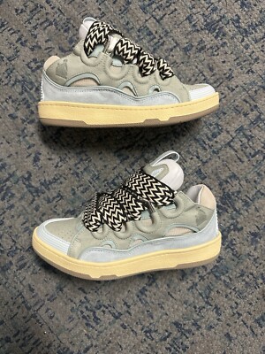 Baskets Lanvin En Cuir Blanc - Taille EU 43.5 - Modèle 2023 Neuf Avec Boîte