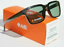 SPY OPTICS Helm 2 POLARIZED Sunglasses Black SOSI/HD+ Gray Green NEW