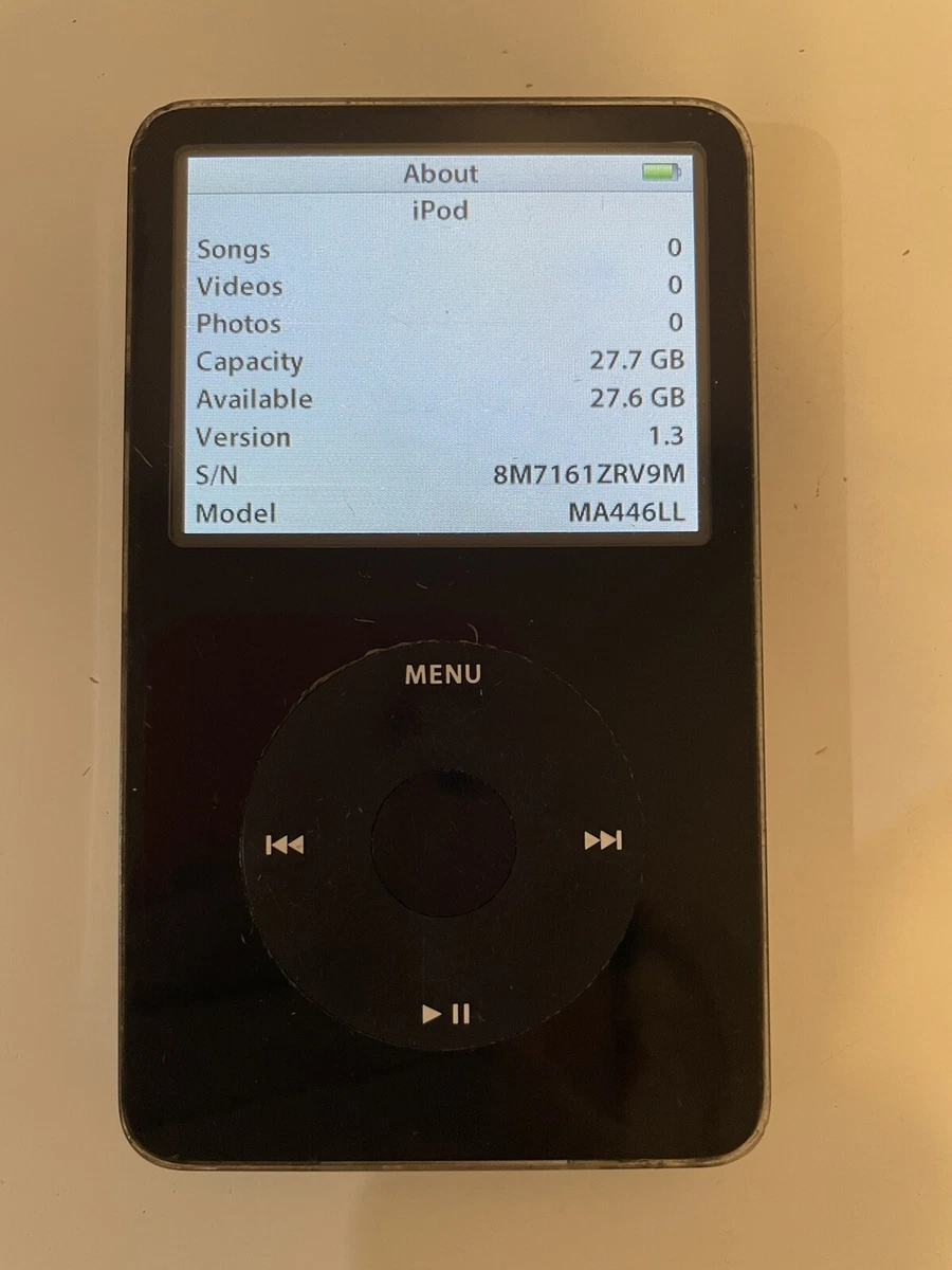 ジャンク】iPod 5.5世代 30GB ホワイト 中古☆第5.5世代iPod
