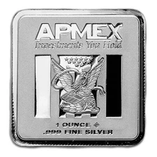 APMEX 1oz. Silver Bar .999 Fine Silver Individual Serial Numbers  New!!