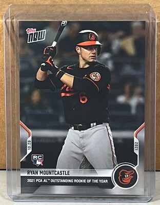 2021 TOPPS NOW #PCA-5 RYAN MOUNTCASTLE ORIOLES AL Rookie of Year Print Run 863