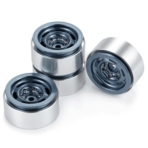 FLYXM Metal 1.0" Beadlock Wheel Rims for Axial 1/18 Traxxas TRX4M RC Crawler Car - Picture 33 of 37