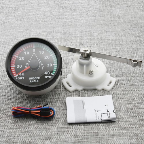 85mm Boat Rudder Angle Gauge 0-190ohms Meter Marine Indicator with Mating Sensor - Picture 12 of 12