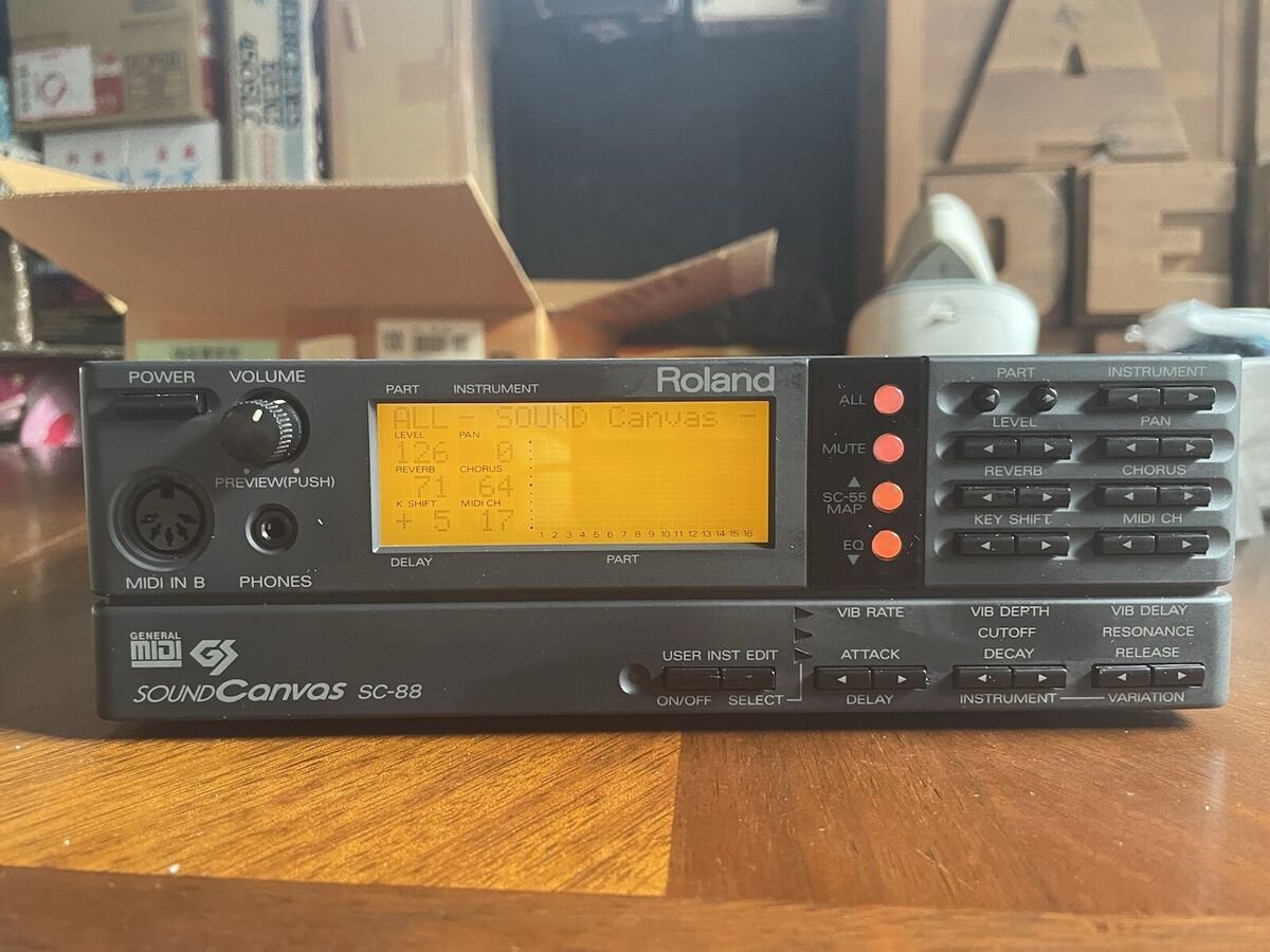Roland SC-88 Sound Canvas MIDI Sound Module In Stock | eBay Roland SC-88 Sound Canvas MIDI Sound Module In Stock | eBay