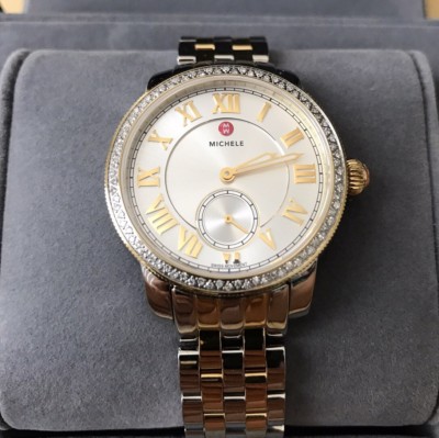 New MICHELE Diamond Harbor Gold/Silver Bracelet Watch  display picture 1