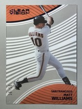 Matt Williams 2023 Panini Clear Vision Blue /50 Acetate Chronicles SP Giants #24