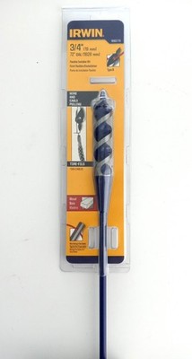 IRWIN 1890779 3/4'' x 72'' Flexible Installer Drill Bit With Auger Tip