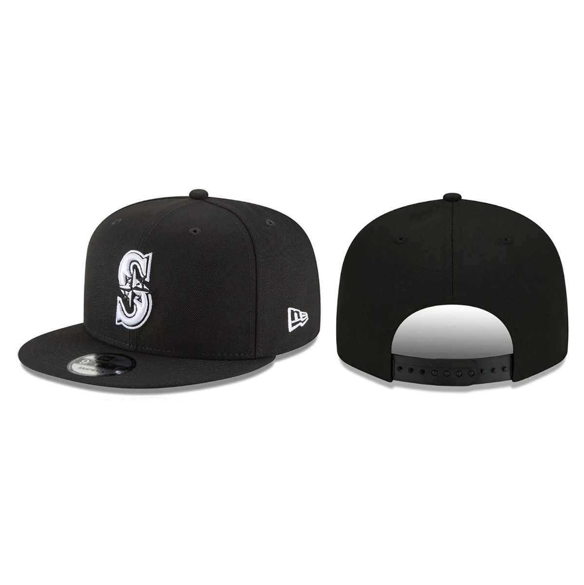 帽子 SEESEE NEW ERA 950 BLACK Seattle Mariners 9FIFTY Adjustable Cap - MLB New Era 950 Hat