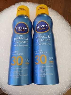 2 x Nivea Sun Protect and Dry Sonnenspray LSF 30 NEU