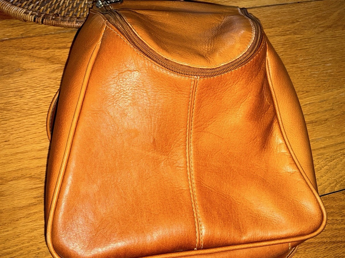 Piel Leather Camel Backpack Bag View 4