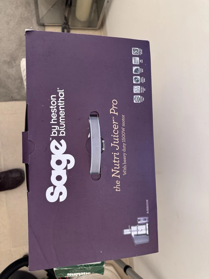 SAGE Nutri Juicer Pro BJE820UK By Heston Blumenthal 1500w - used. Original box - Image 2 of 4