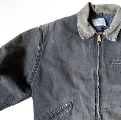 美フェード80s carhart Detroit jacket black M 80s Carhartt Detroit Jacket Black Size M Vintage Japan | eBay