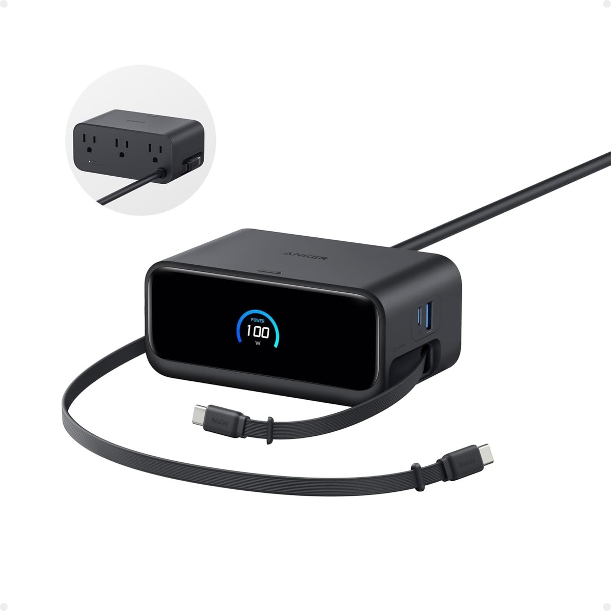 Anker Nano Charging Station, 7-in-1 USB-C Power Strip 100W Desktop