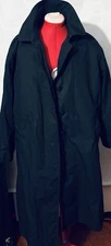 DSCP Coat Mens 20S Black Quarterdeck Collection Lined Jacket Trench Coat US Navy