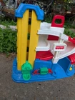 Vintage 90's Nostalgia Fischer Price 3 Level Parking Garage Retro Toy Car Ramp
