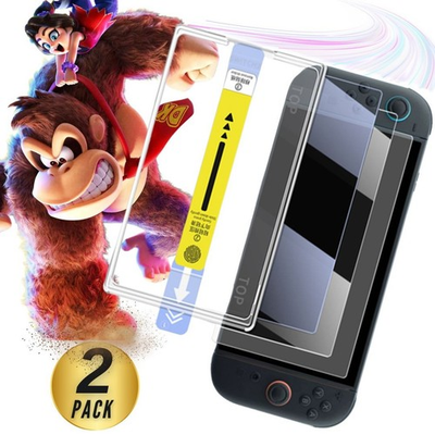 #ad Nintendo Switch 2 Screen Protector 2 Pack – 9H Tempered Glass Ultra Clear HD $13.99