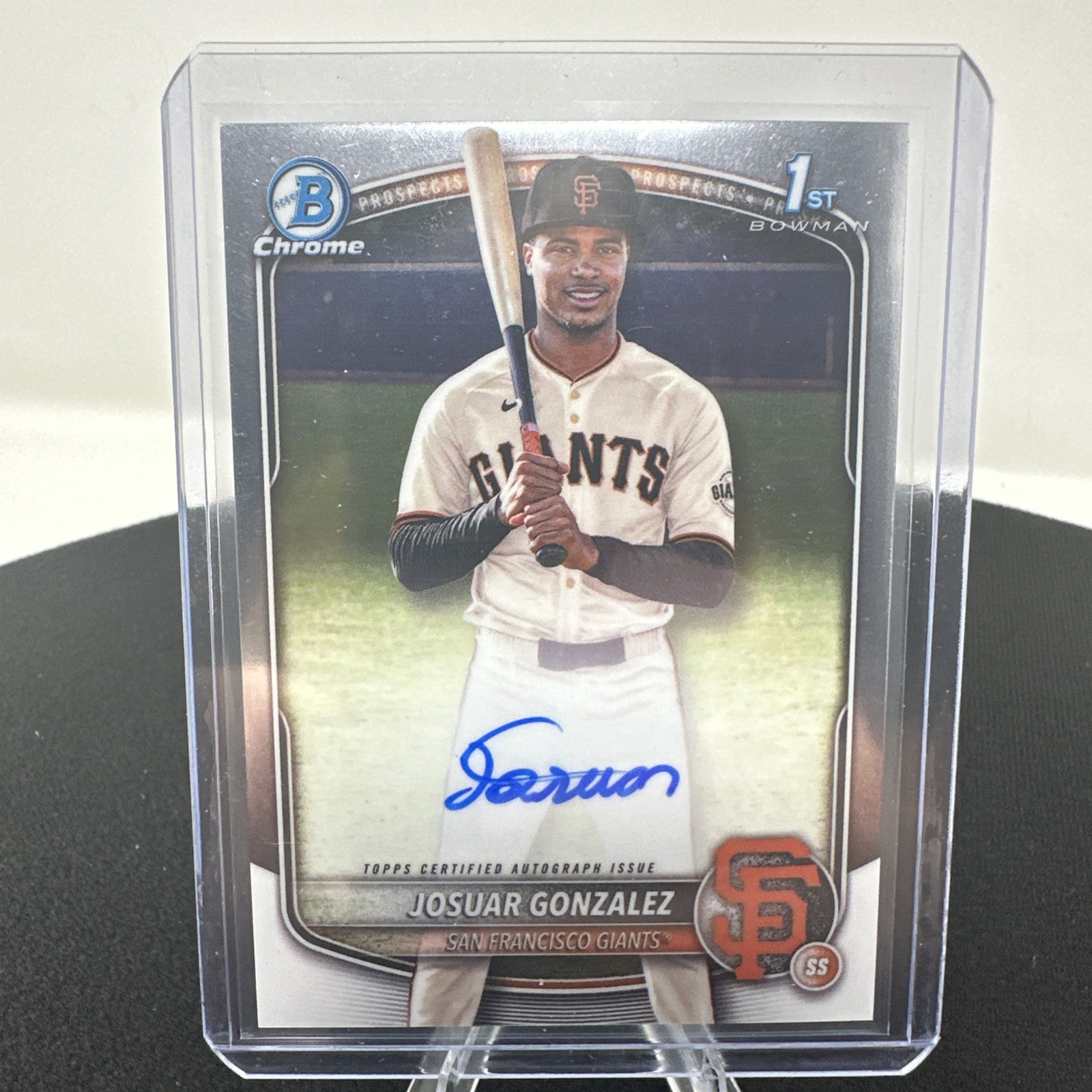 2025 Bowman Chrome JOSUAR GONZALEZ 1st Auto Signatures Prospects #CPA-JD