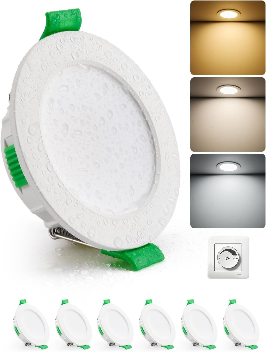 OFFERTA Kit 29 Faretti LED 4W Dimmerabili Ultrasottili per Soffitto