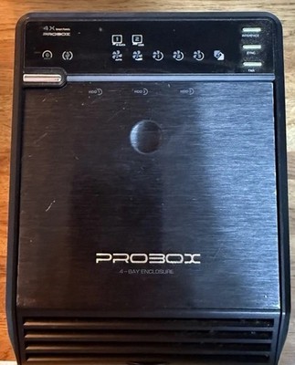 PROBOX 4-Bay Enclosure for 3.5 in Drives Black eSATA USB Case