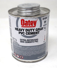 Oatey 31095 PVC Heavy Duty Gray PVC Cement 16-Ounce 16 fl-oz 16 oz Can
