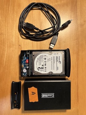 2 TB CineRaid 2.5 inch Dual Bay USB3 RAID0 (2x 1 TB HDD raid 0 striped)