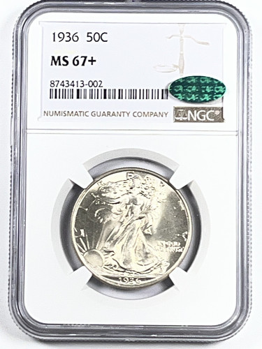 1936 Walking Liberty Half Dollar NGC MS67+  CAC