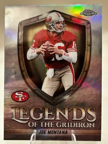 2025 Topps Chrome Legends of the Gridiron Joe Montana Refractor #LOG-8