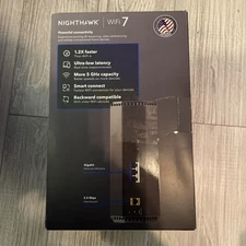 NETGEAR Nighthawk RS140 Dual-Band WiFi 7 Router, 5.0 Gbps Wireless Speed, Covers