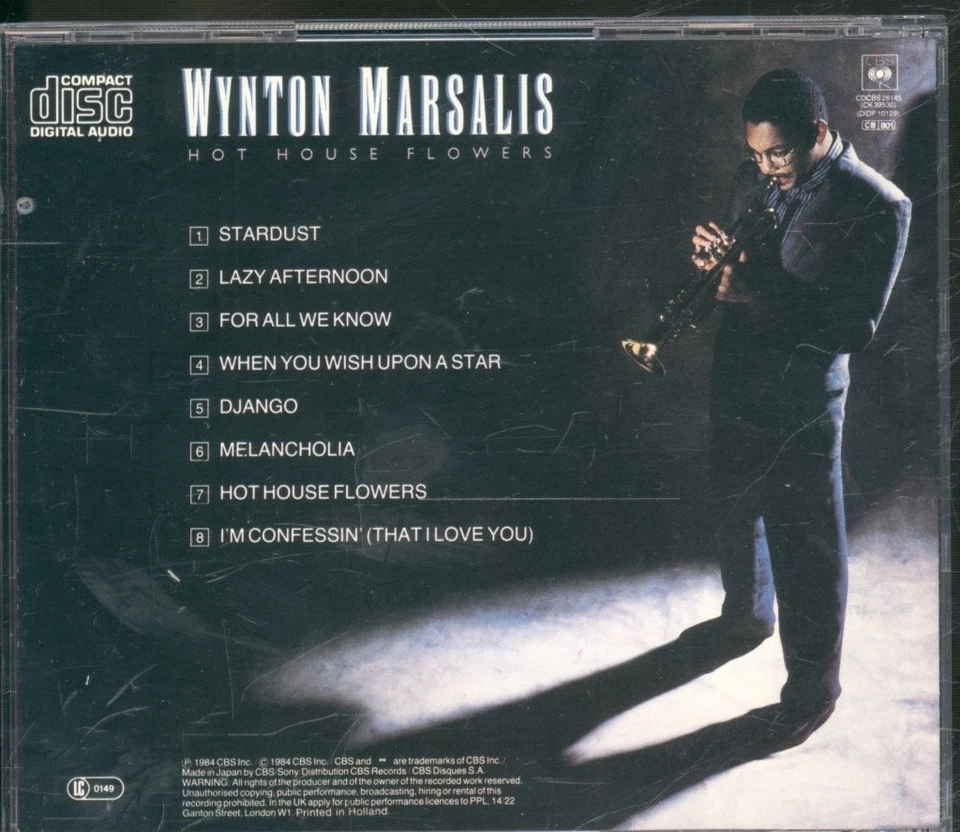 Wynton Marsalis Hot House Flowers CD Europa CBS 1984 Ausgabe Ohne Barcode - Bild 2 von 3