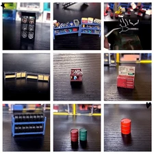 1/64 Car Lift Model Automobile maintenance workshop Scene Repair Factory Tool