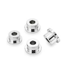 CNC Solid Chrome Billet Handlebar Riser Bushings For CVO FAT BOY DYNA LOW RIDER