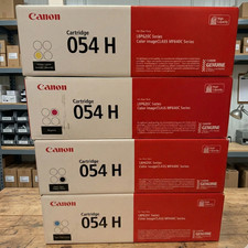 Genuine Canon 054H Toner Cartridge 4-Color Set CMYK For MF644Cdw MF642Cdw LBP622
