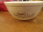 Vintage PYREX Forest Fancies Mushrooms #403 Mixing Nesting Bowl 2.5 Qt