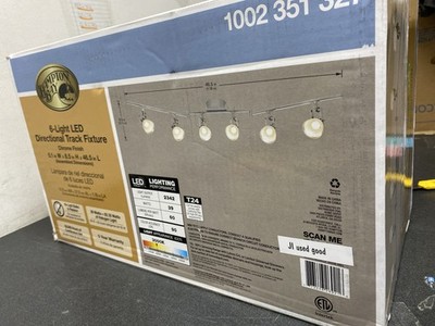 Hampton bay 29206-HBU 6-Light 4 ft. Chrome Integrated LED Track Lighting Kit